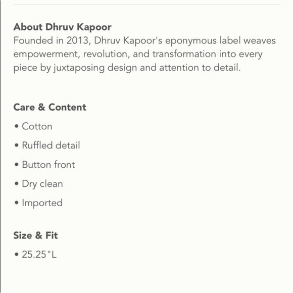 Anthropologie Dhruv Kapoor Cherries Sequin
Sleeveless Ruffled Button Blouse Top - Picture 9 of 9